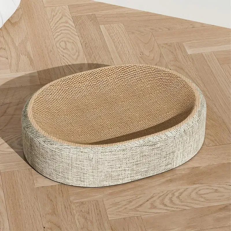 猫用の楕円形の爪とぎパッド。サイザル麻製で、猫が休憩できる多 - Pet Beds のレビューと価格