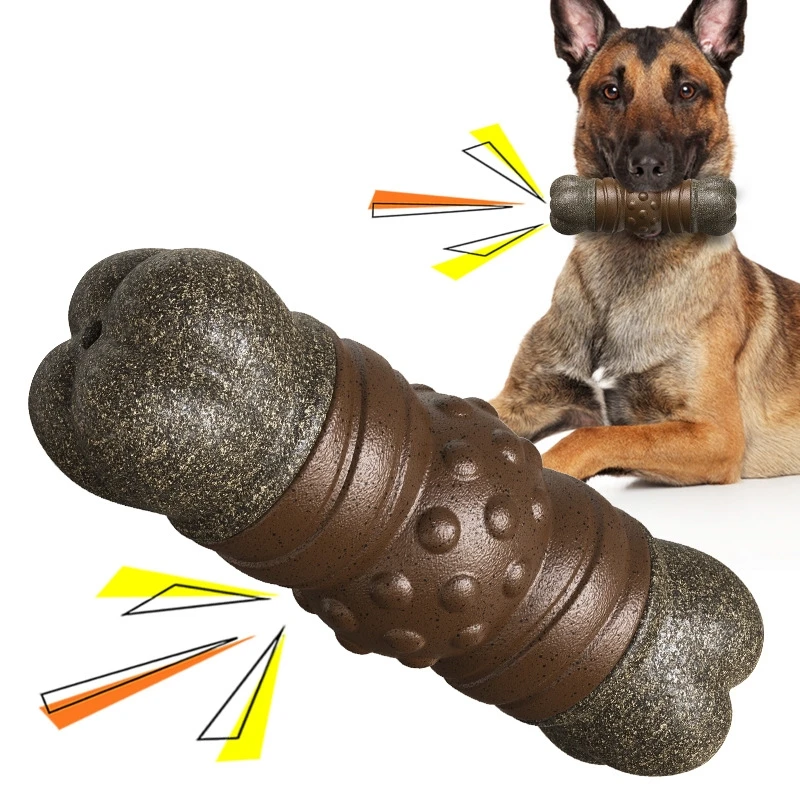 大きな犬のためのなだめるような骨のおもちゃ,不安を深く破壊す - Indestructible Dog Chew Toy のレビューと価格