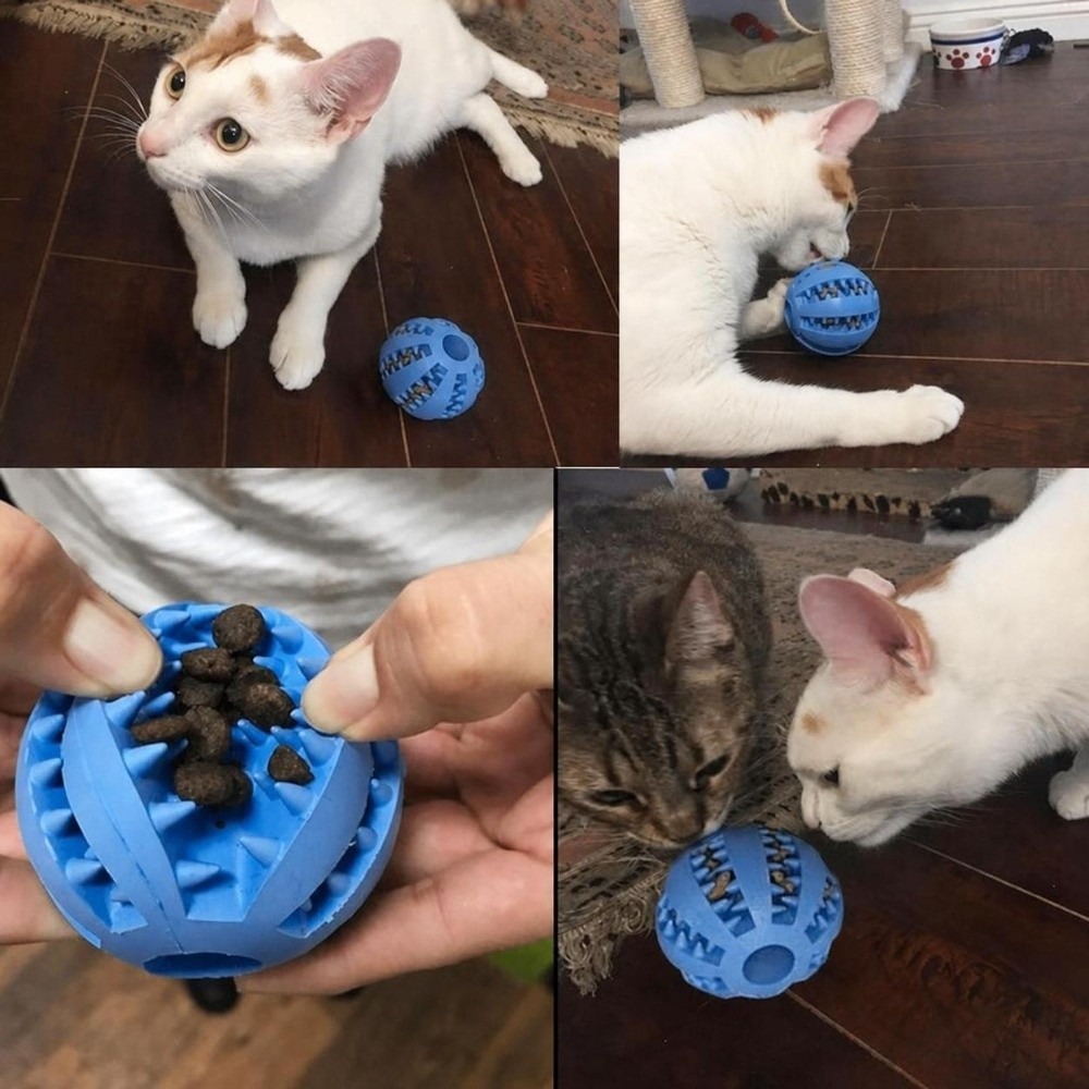 ゴム製犬用噛み付きボール 多色展開 大型サイズ 犬用フードデ - Rubber Treat Dispensing Dog Toy のレビューと価格