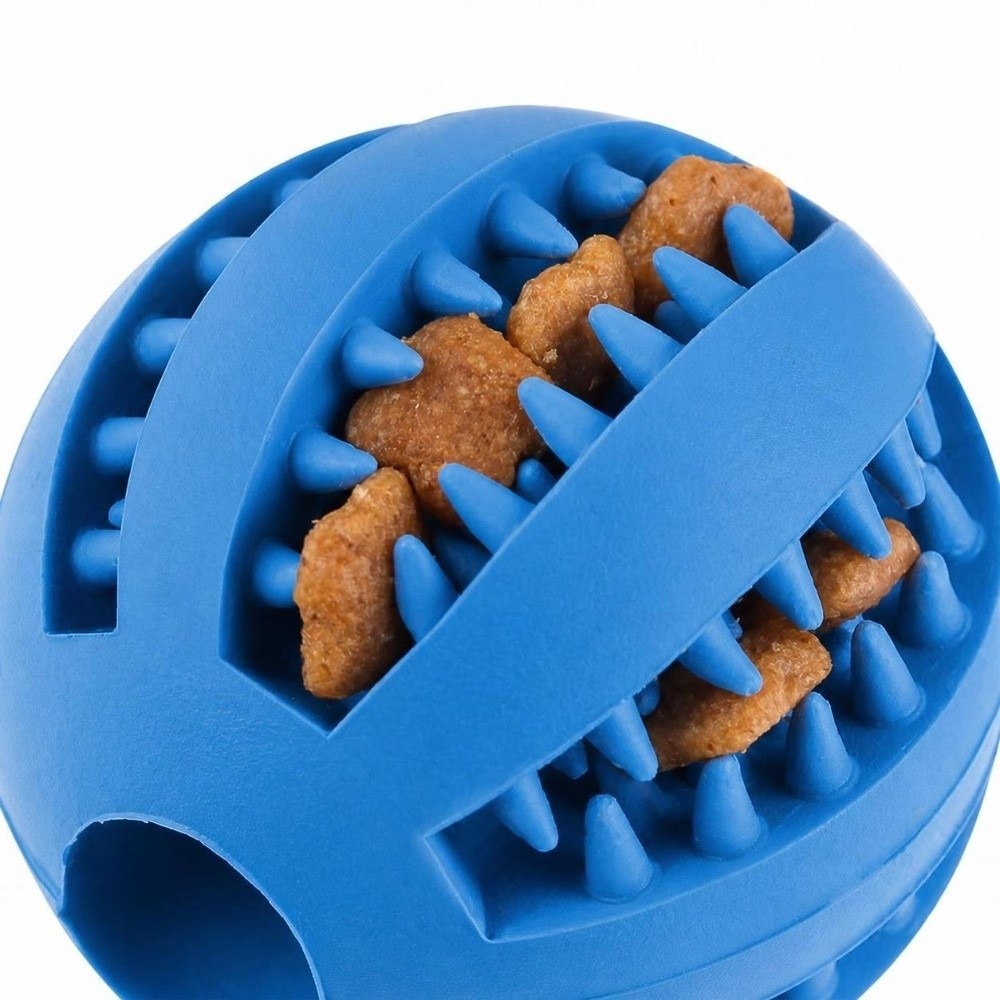 ゴム製犬用噛み付きボール 多色展開 大型サイズ 犬用フードデ - Rubber Treat Dispensing Dog Toy のレビューと価格