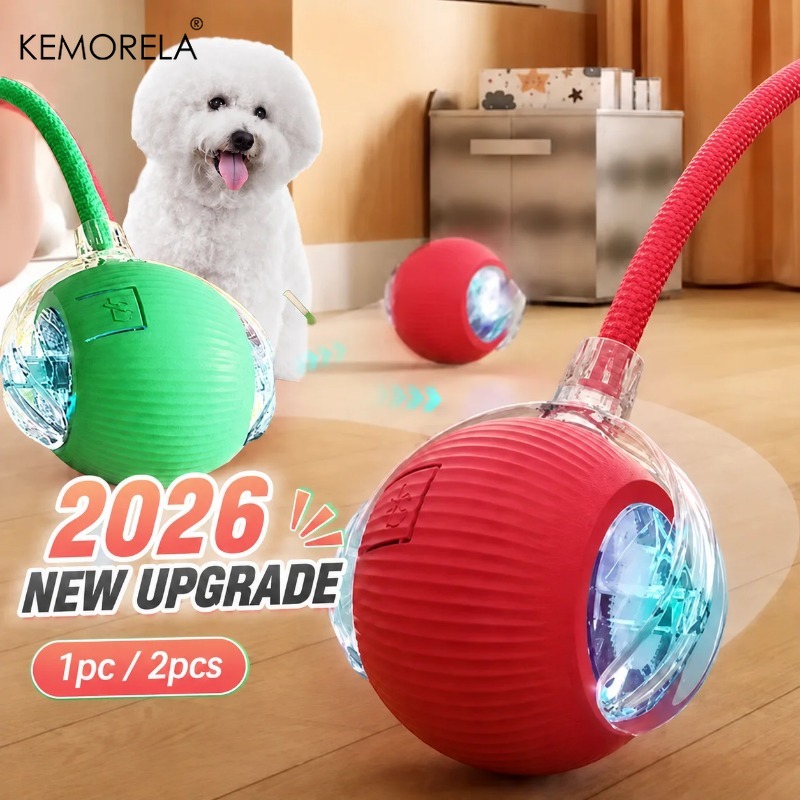 新しい犬用インタラクティブボールおもちゃ 自動回転式充電式ス - Automatic Moving Dog Ball のレビューと価格