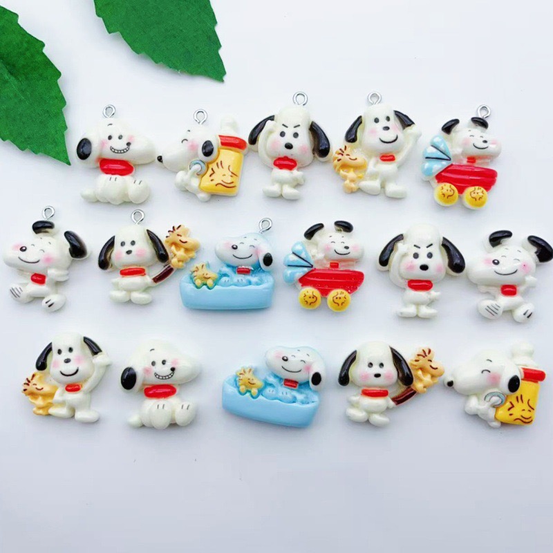 12個入り樹脂製漫画犬ペンダント、DIYジュエリー製作イヤリ - Dog Toys のレビューと価格