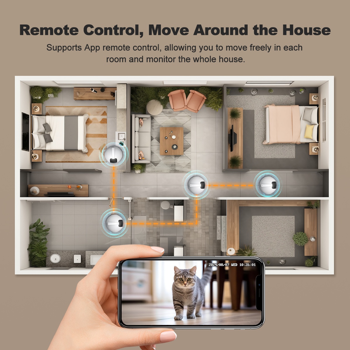 AI搭載のペット用ロボット。カメラ、自動充電ステーション、6 - Cat Toys のレビューと価格