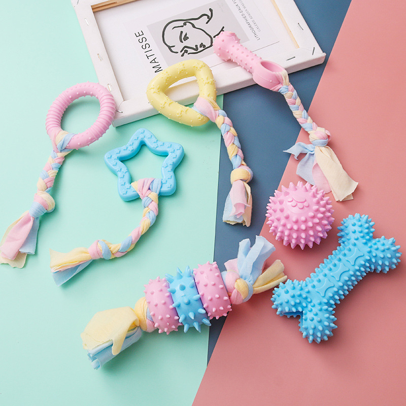 ペットの犬のおもちゃ小型犬咀嚼 TPR ノットおもちゃ一口耐 - Indestructible Dog Chew Toy のレビューと価格